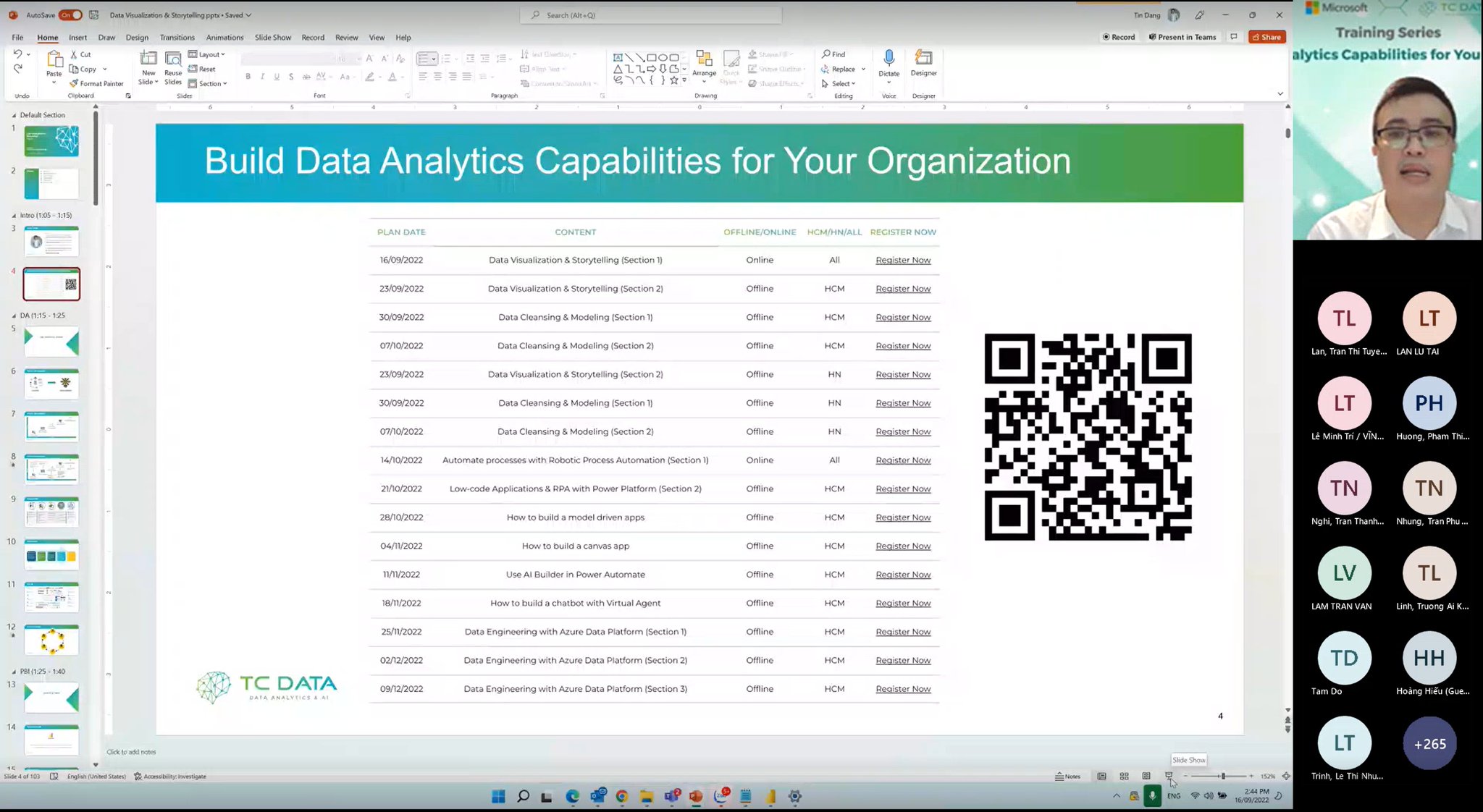 Training Series – Build Data Analytics Capabilities for Your Organization